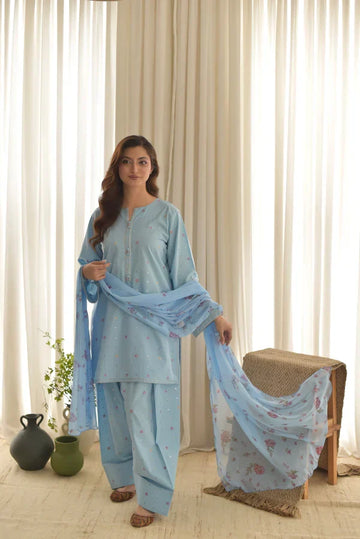 Kajal Emb 3pc